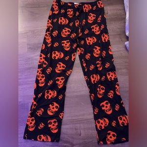 Reddish-Orange and Black The MisFists Sweatpants (L)